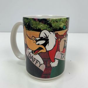 Vintage Looney Tunes Christmas coffee Mug 1997 Collectible cup 12 oz